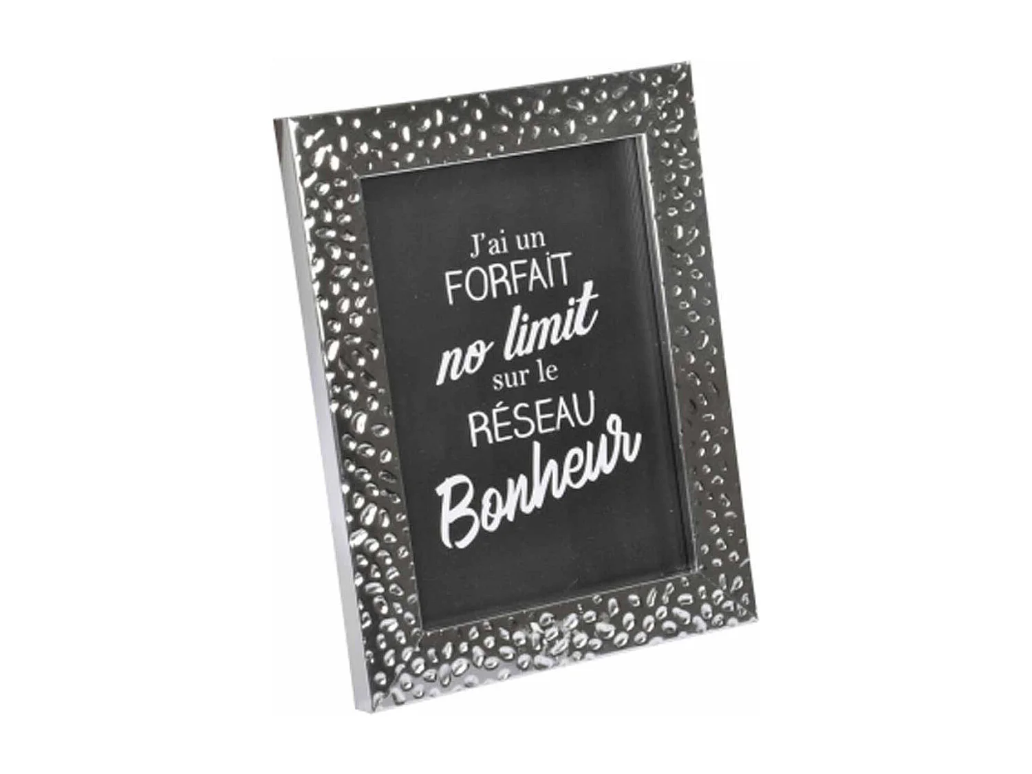 Cadre Photo Déco "Goutte d'Eau" 24x30cm Argent