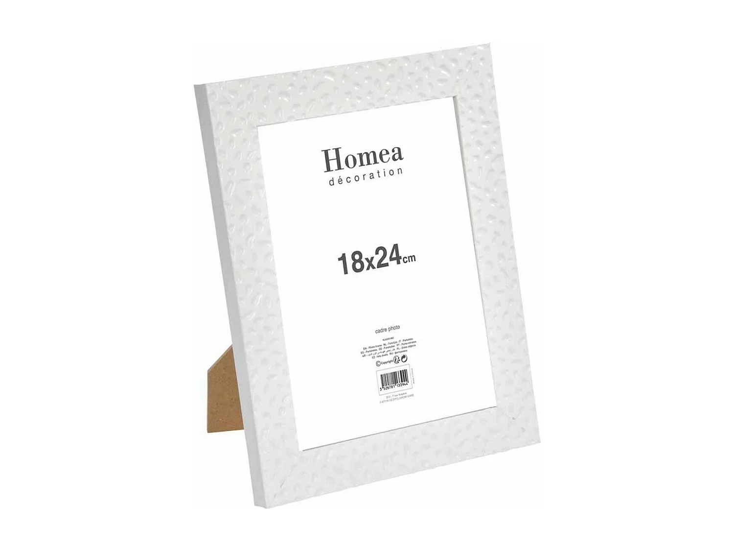 Cadre Photo Déco "Goutte d'Eau" 18x24cm Blanc