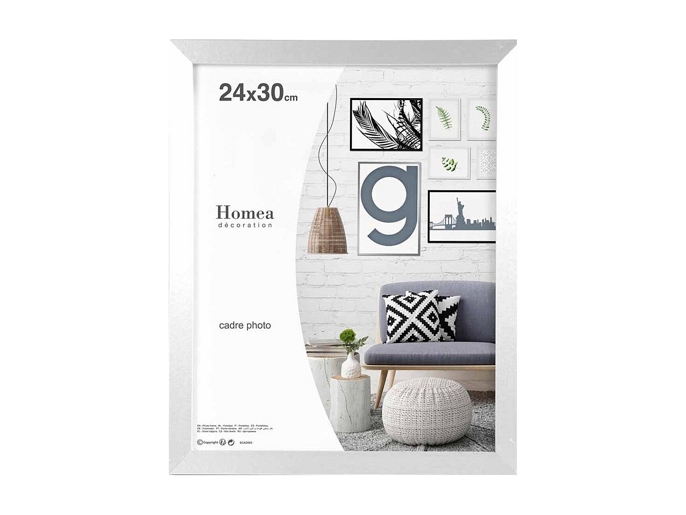 NIELSEN Cadre Photo Aluminium C2 20X30 - Argent Mat Brossé