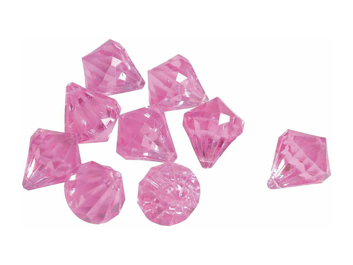 Pierres Déco "Diamants" 100gr Rose