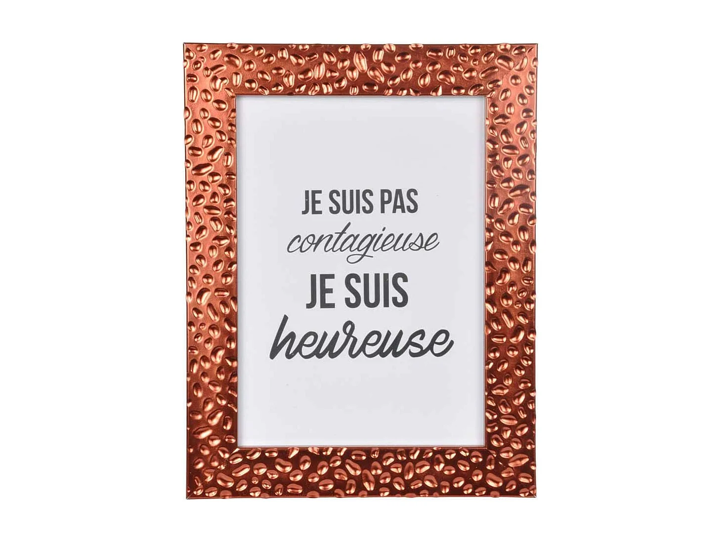 Cadre Photo Déco "Goutte d'Eau" 18x24cm Cuivre