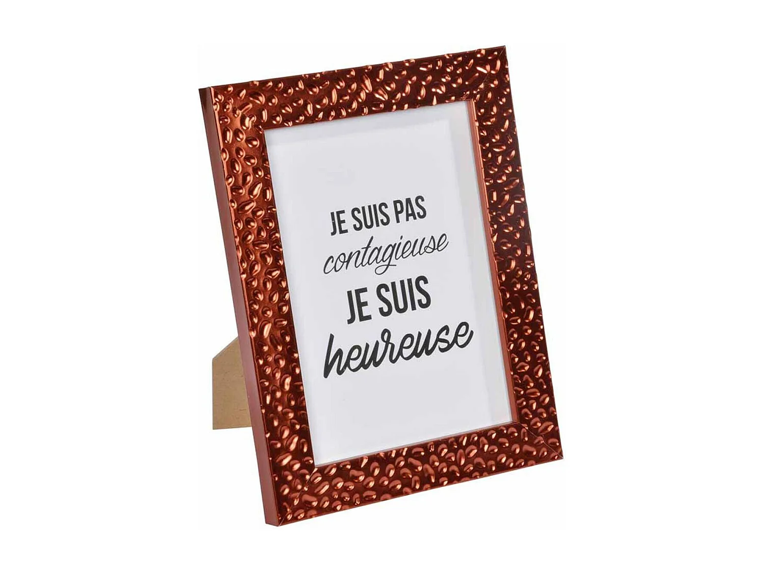 Cadre Photo Déco "Goutte d'Eau" 18x24cm Cuivre