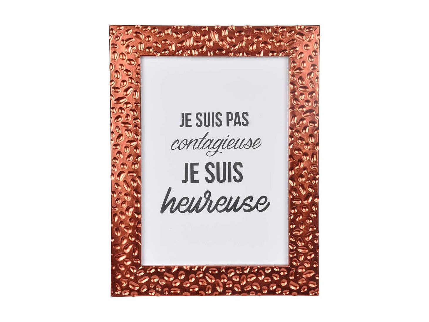 Cadre Photo Déco "Goutte d'Eau" 18x24cm Cuivre