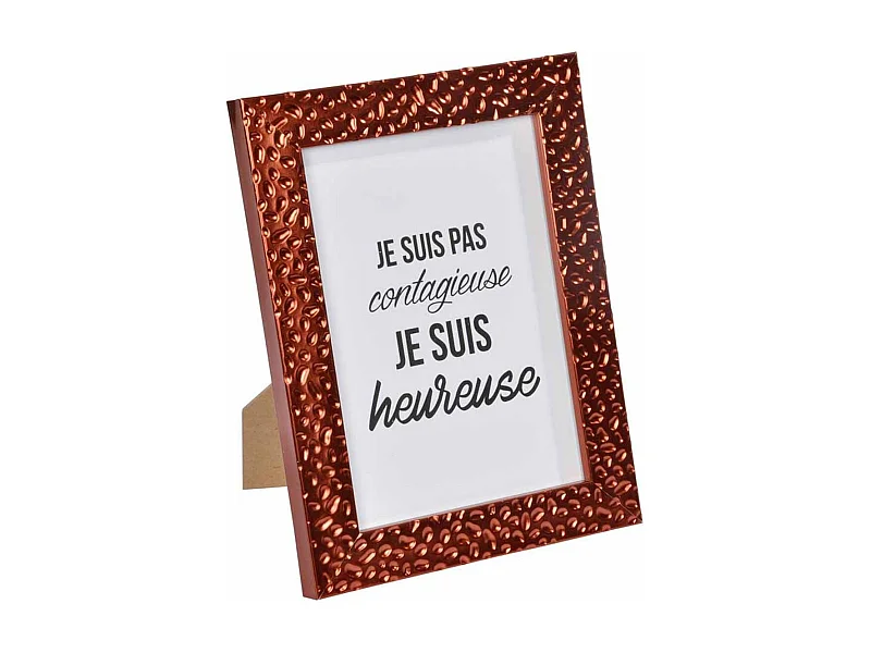 Cadre Photo Déco "Goutte d'Eau" 18x24cm Cuivre