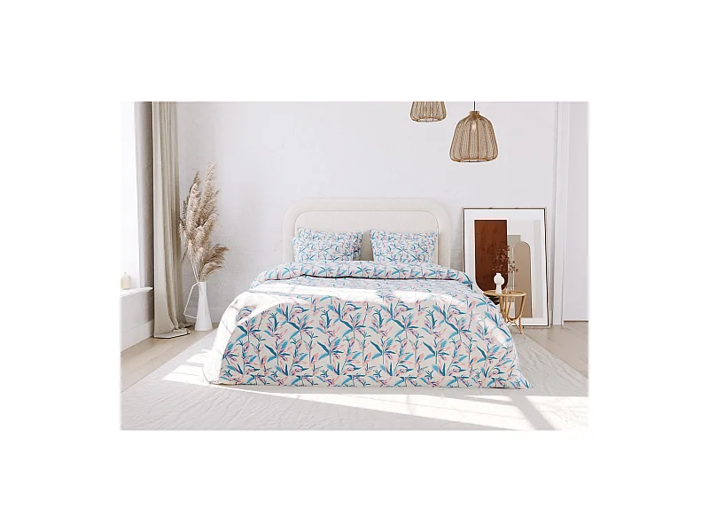 Ensemble housse de couette 240*220cm 2 taies d'oreiller 63x63cm