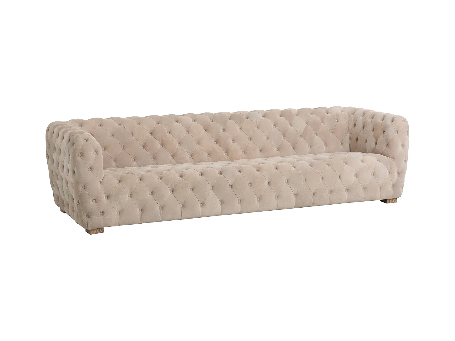 Canapé 3 Places Capitonné "Royal" 239cm Beige