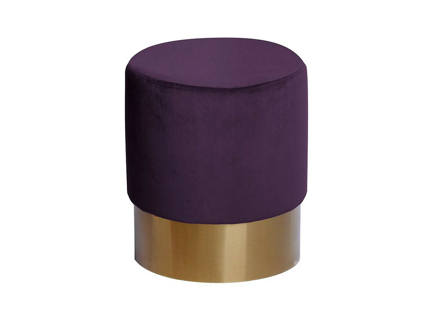 Pouf Rond Design "Nano" 42cm Violet