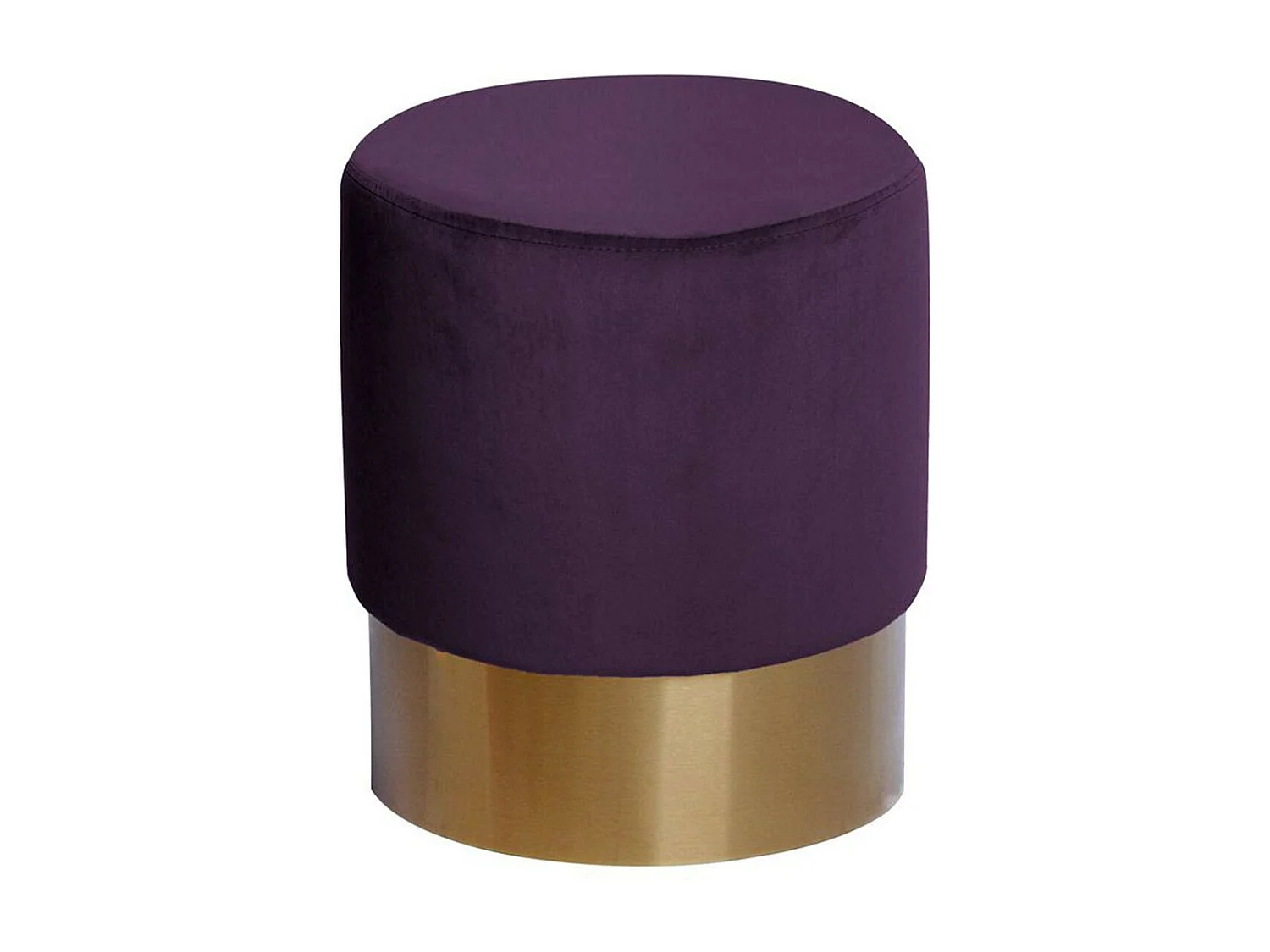 Pouf Rond Design "Nano" 42cm Violet