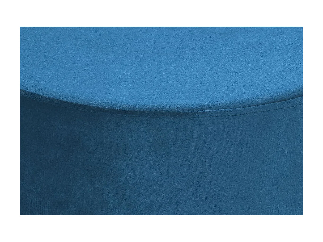 Pouf Rond Déco "Nano" 55cm Bleu