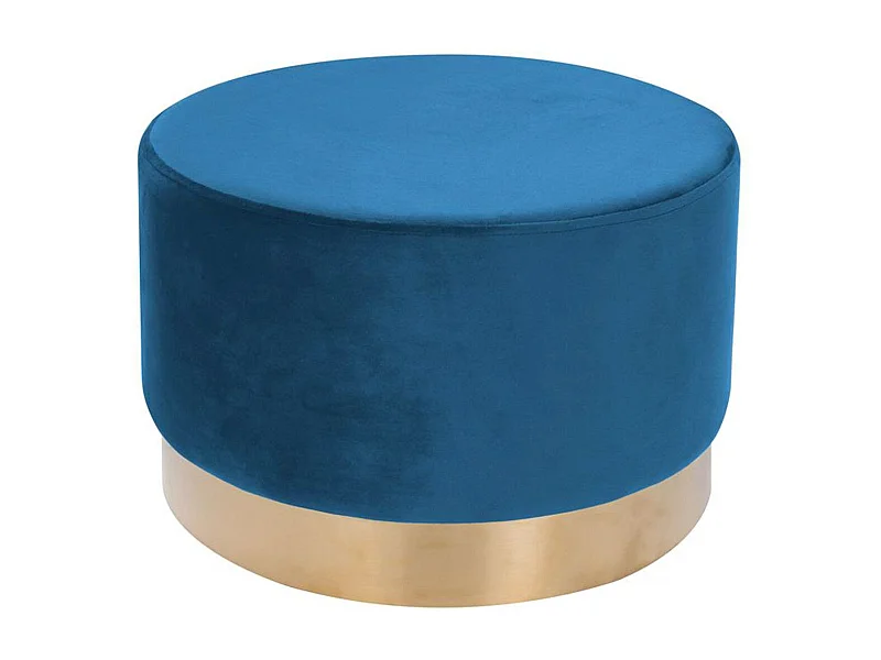 Pouf Rond Déco "Nano" 55cm Bleu