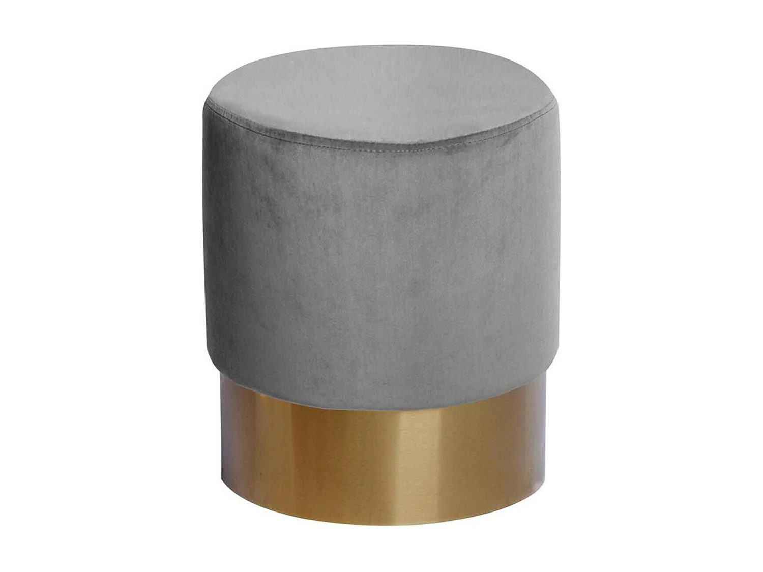 Pouf Rond Design "Nano" 42cm Gris