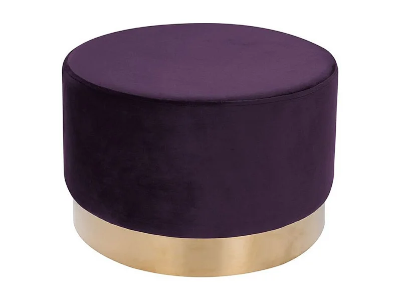 Pouf Rond Déco "Nano" 55cm Violet