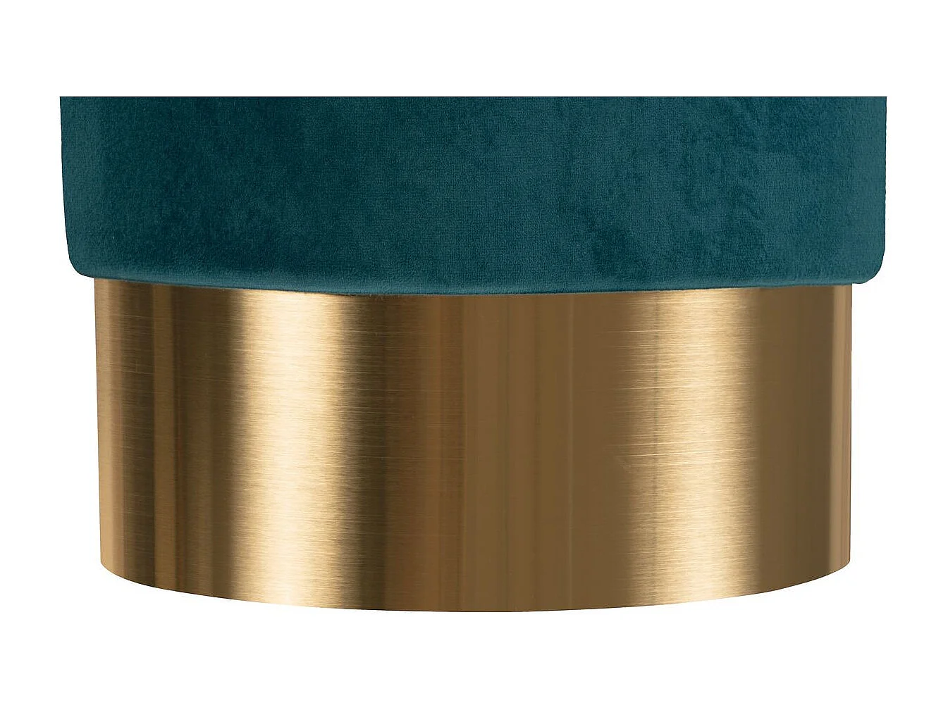 Pouf Rond Design "Nano" 42cm Vert Foncé