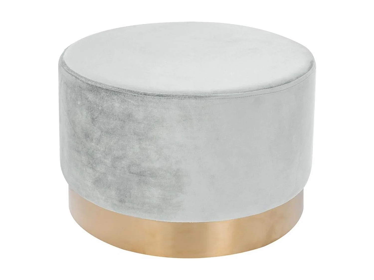 Pouf Rond Déco "Nano" 55cm Blanc