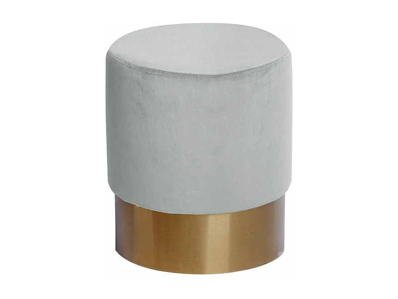 Pouf Rond Design "Nano" 42cm Blanc