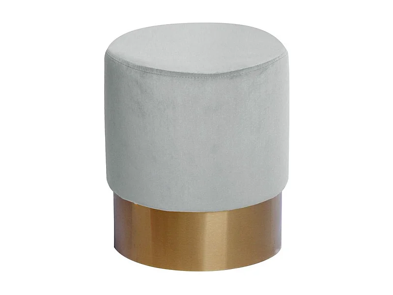 Pouf Rond Design "Nano" 42cm Blanc