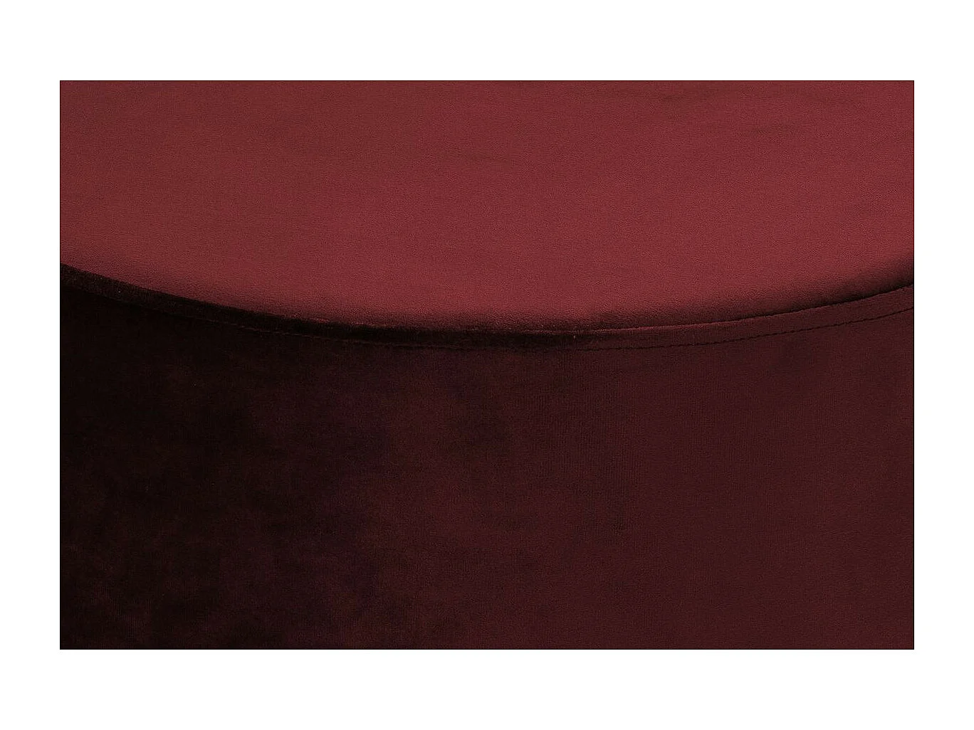 Pouf Rond Déco "Nano" 55cm Rouge