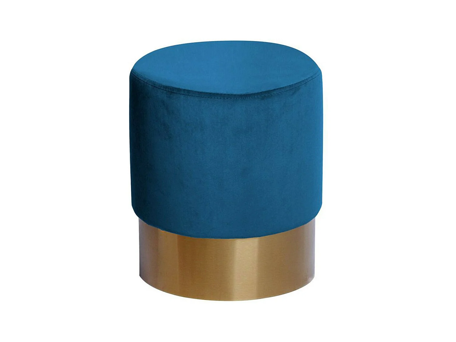 Pouf Rond Design "Nano" 42cm Bleu