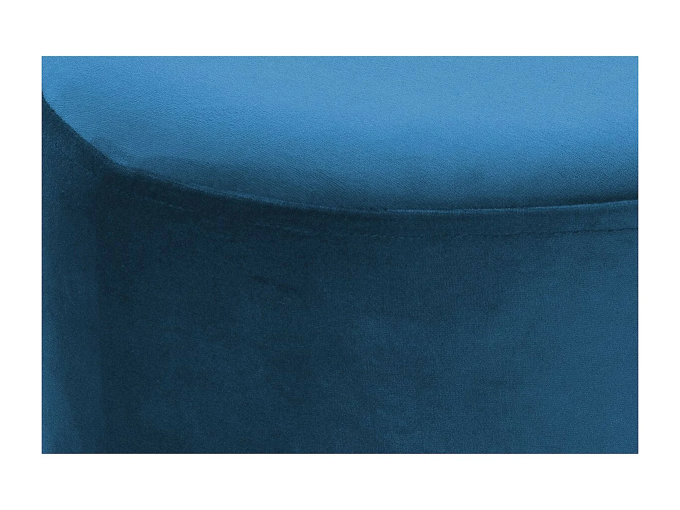 Pouf Rond Design "Nano" 42cm Bleu