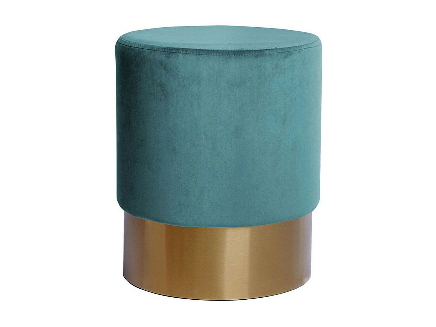 Pouf Rond Design "Nano" 42cm Pétrole