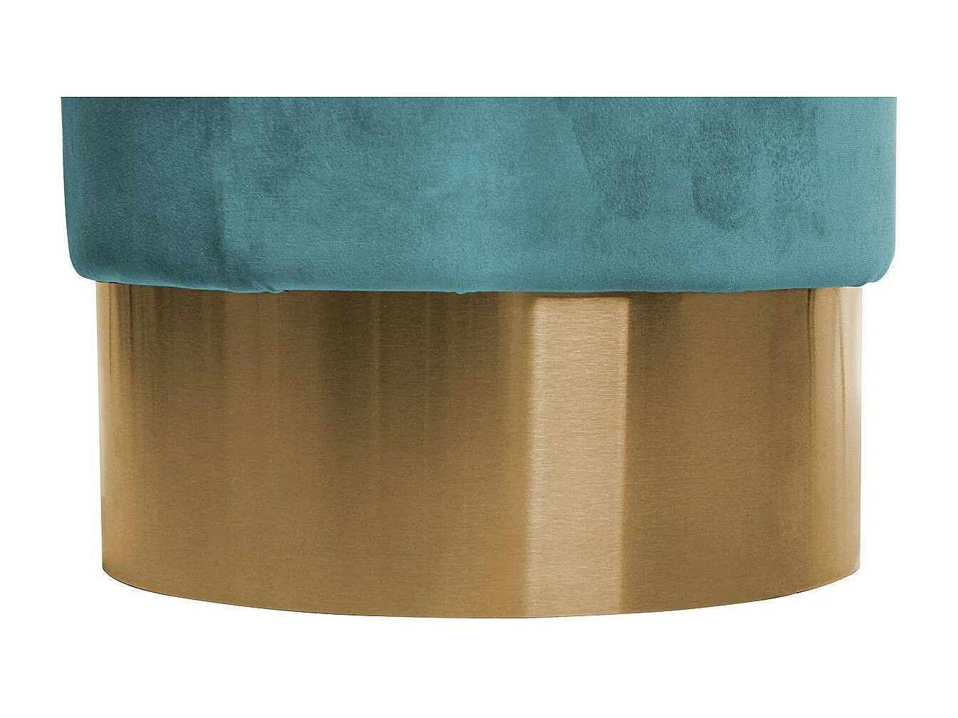 Pouf Rond Design "Nano" 42cm Pétrole