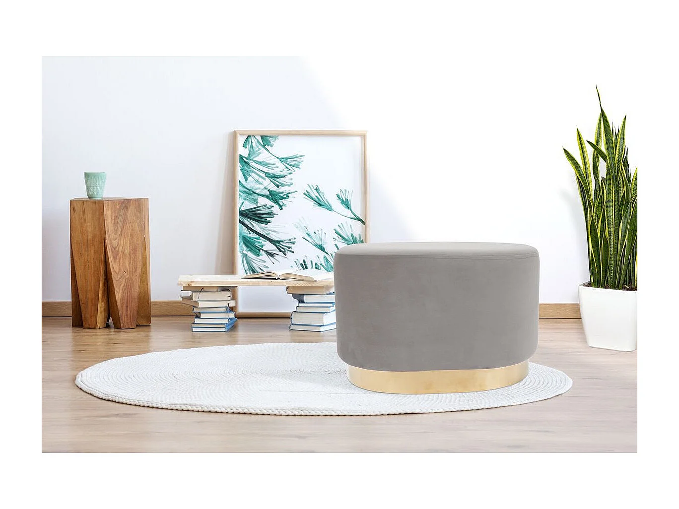 Pouf Design "Nano" 55cm Gris
