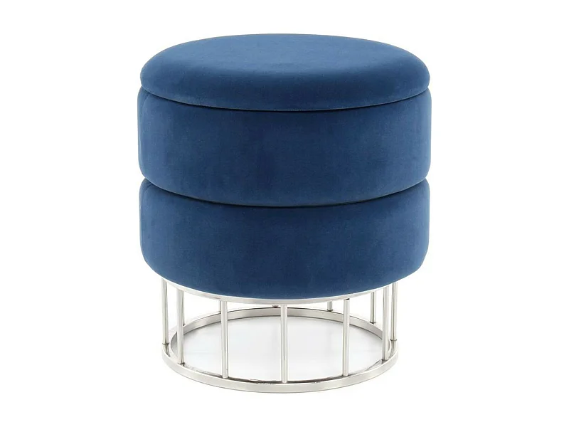 Pouf & Coffre de Rangement "Zéro" 41cm Bleu