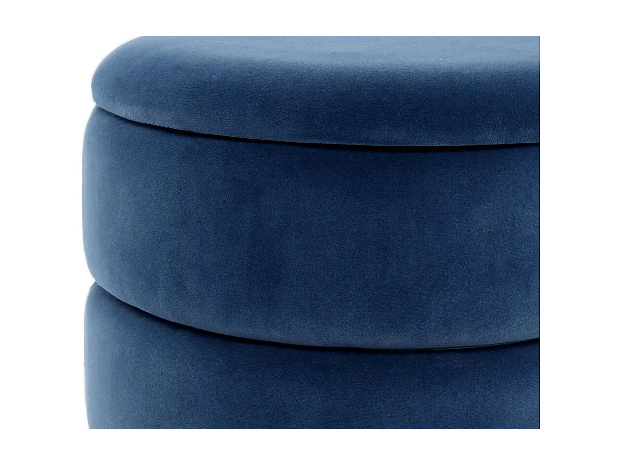 Pouf & Coffre de Rangement "Zéro" 41cm Bleu