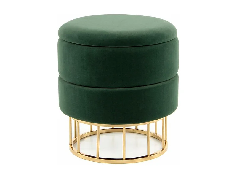 Pouf & Coffre de Rangement "Zéro" 41cm Vert