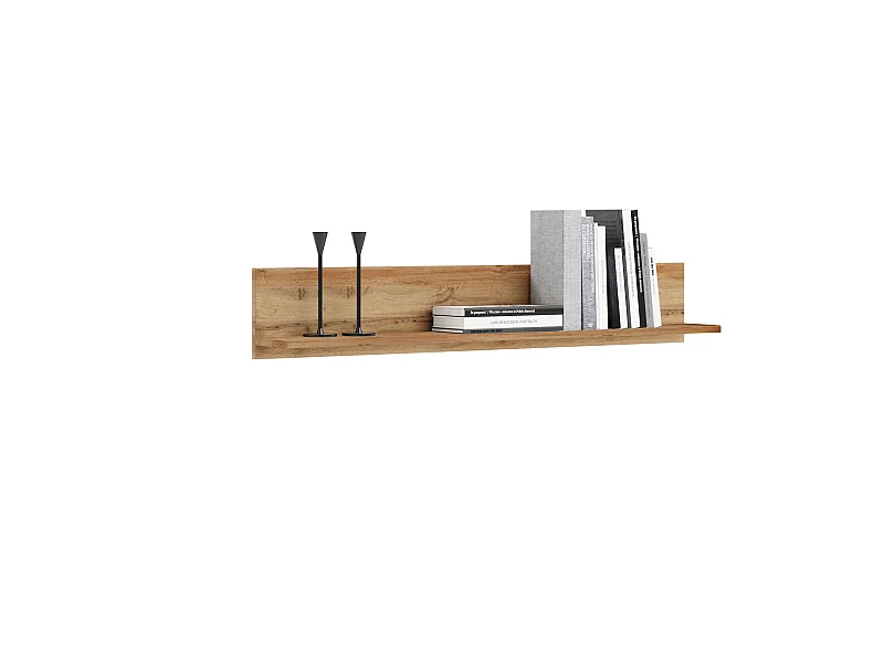 Étagère murale 100 cm - chêne artisanal doré