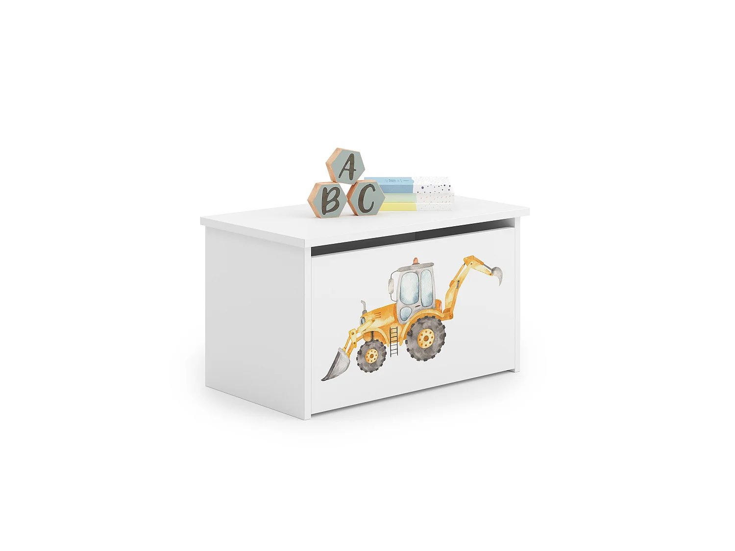 Coffre à jouets Daria avec graphismes pour enfants
