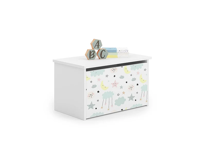 Coffre à jouets Daria avec graphismes pour enfants