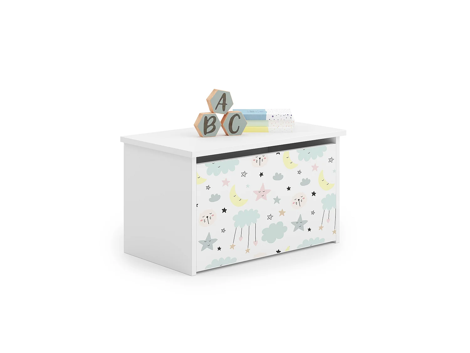 Coffre à jouets Daria avec graphismes pour enfants