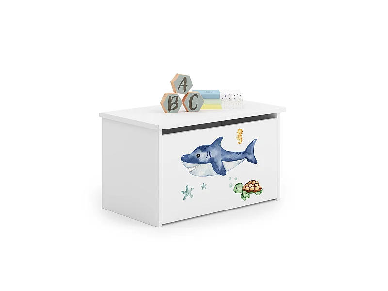 Coffre à jouets Daria avec graphismes pour enfants