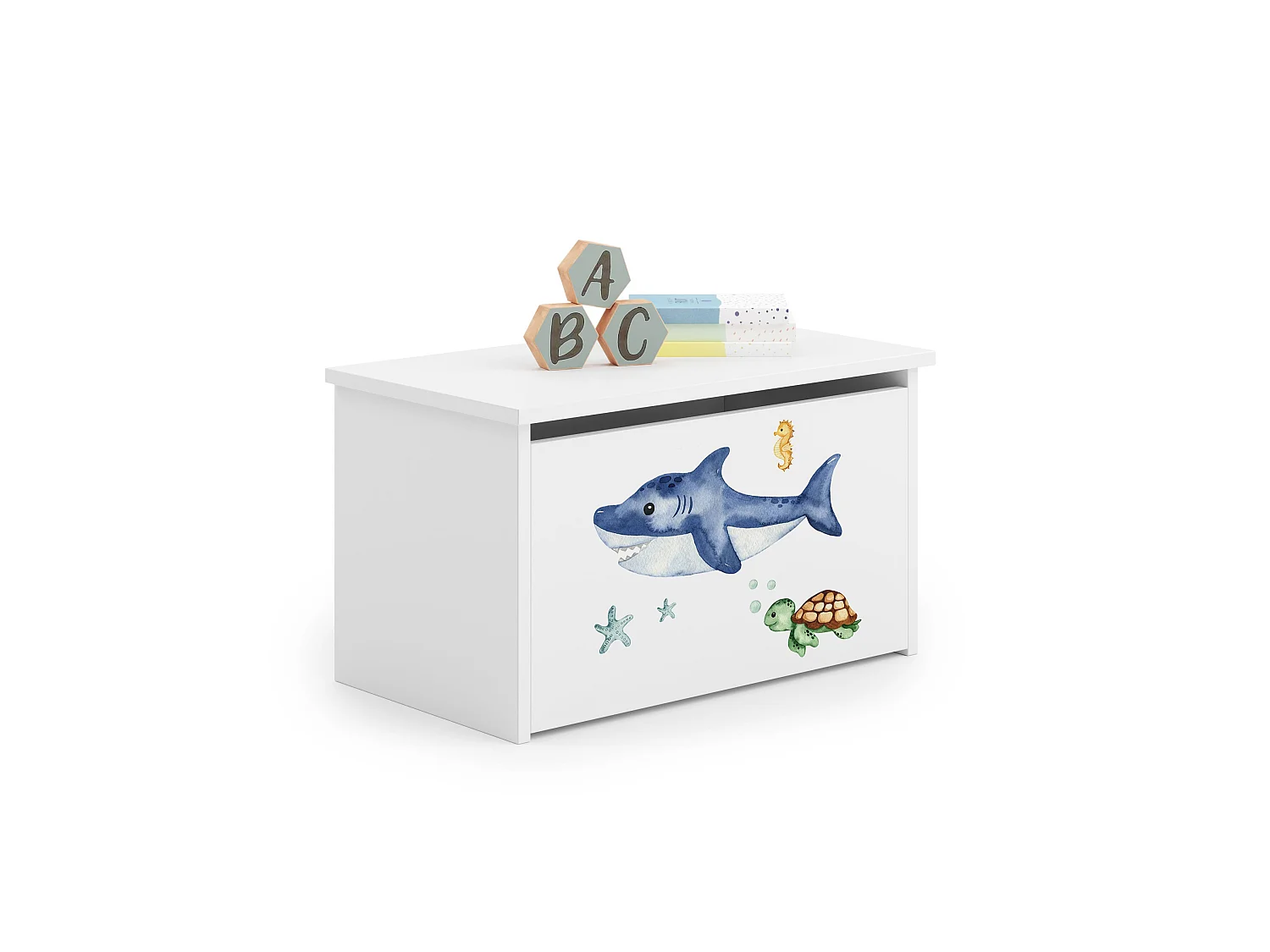 Coffre à jouets Daria avec graphismes pour enfants