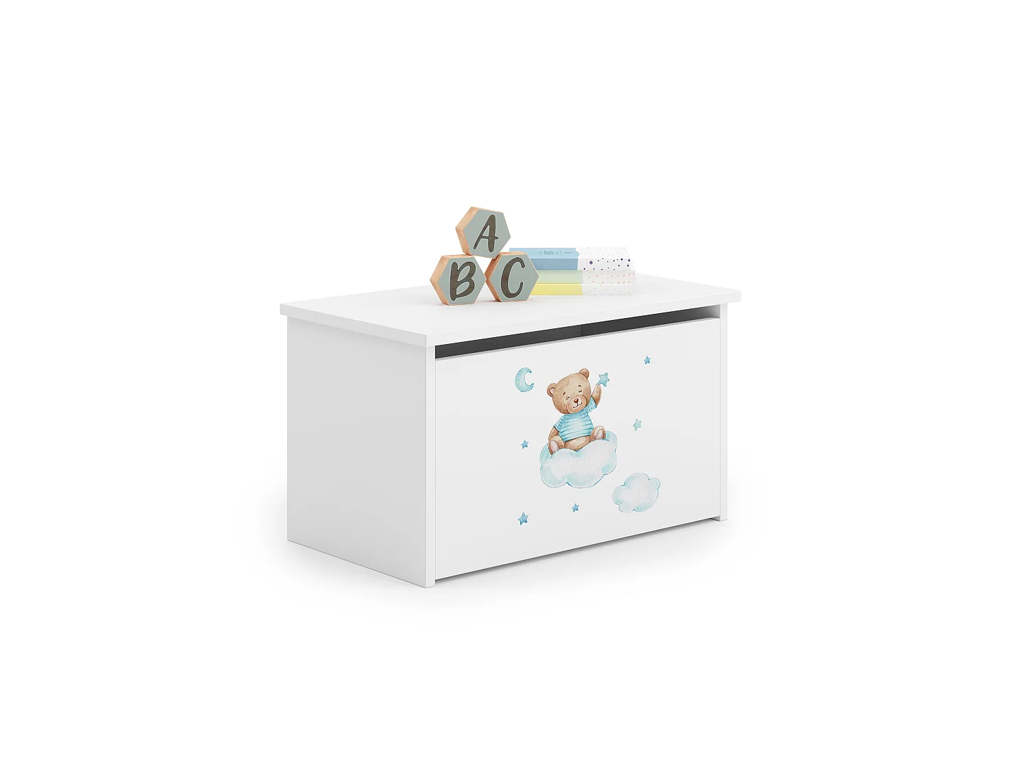 Coffre à jouets Daria avec graphismes pour enfants