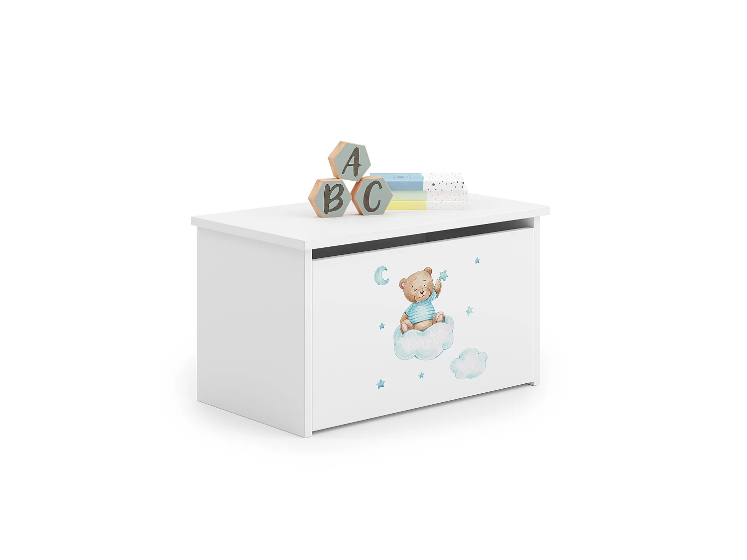 Coffre à jouets Daria avec graphismes pour enfants