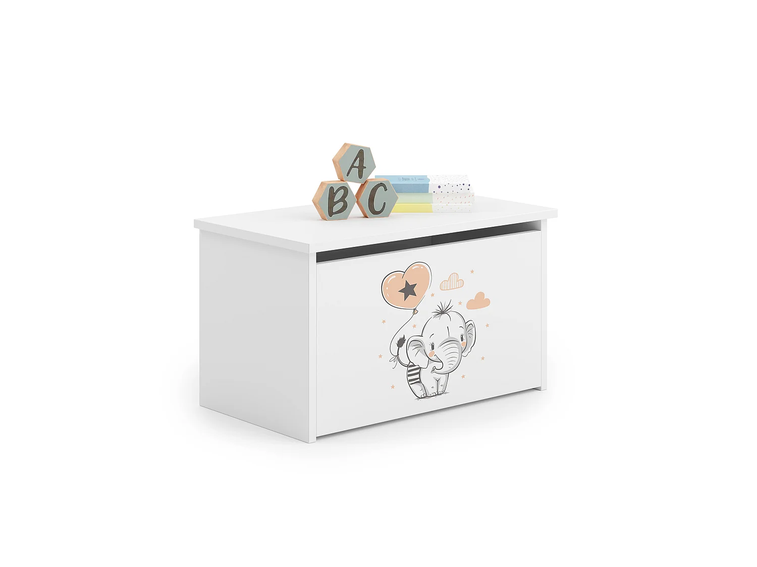 Coffre à jouets Daria avec graphismes pour enfants