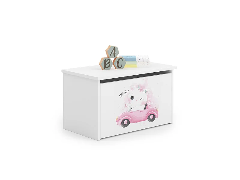 Coffre à jouets Daria avec graphismes pour enfants
