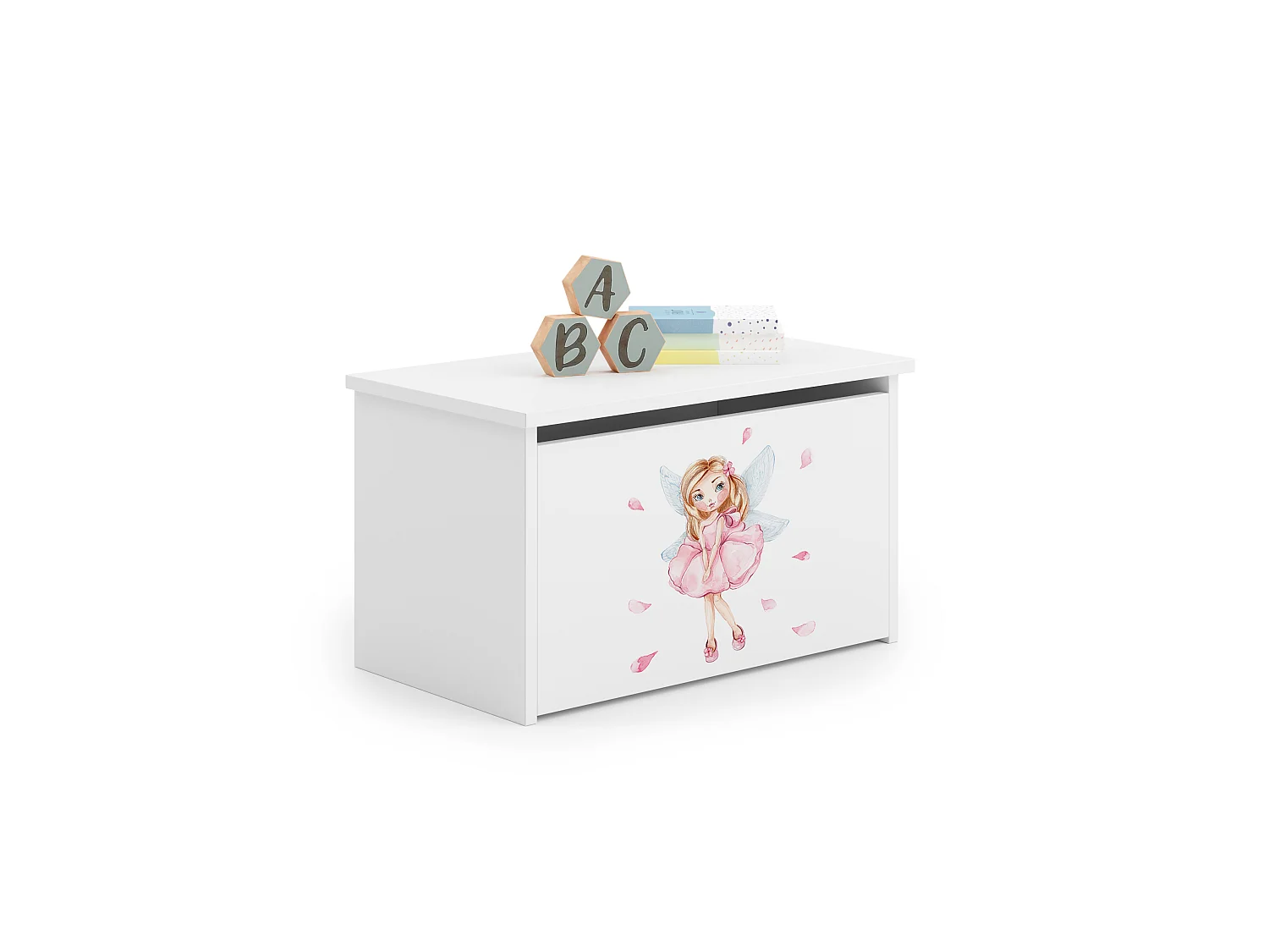 Coffre à jouets Daria avec graphismes pour enfants