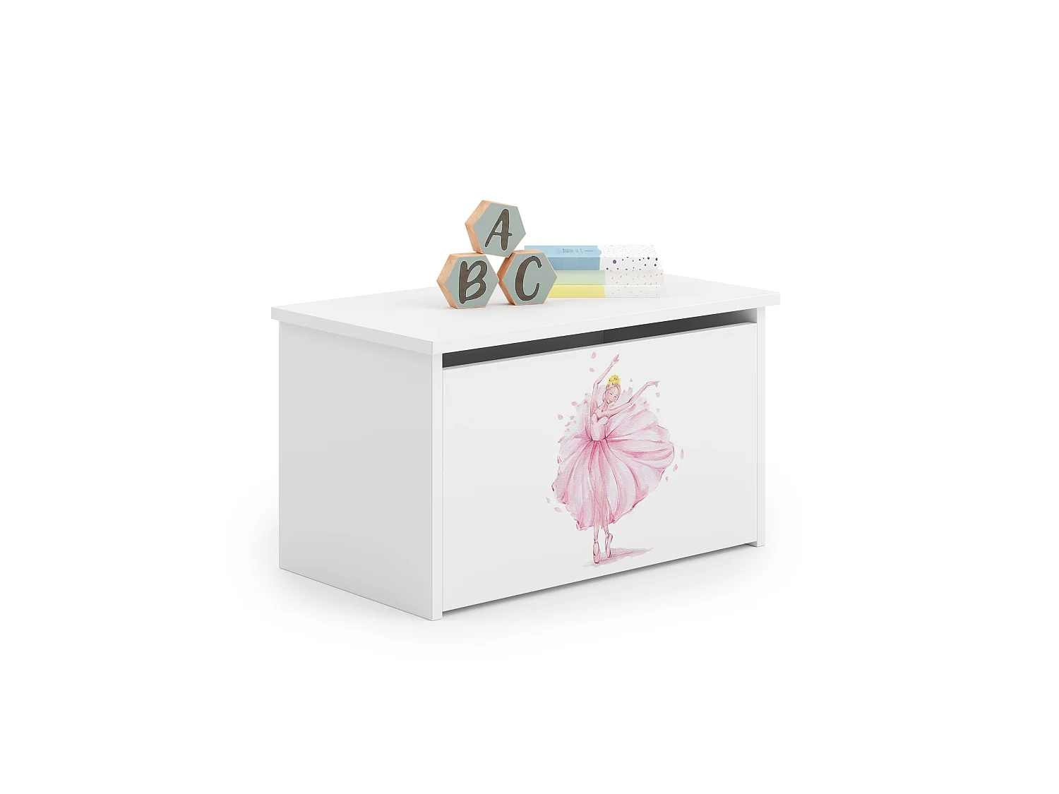 Coffre à jouets Daria avec graphismes pour enfants