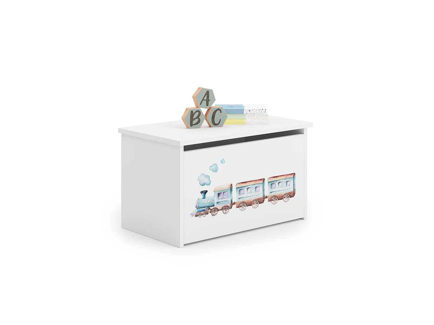 Coffre à jouets Daria avec graphismes pour enfants