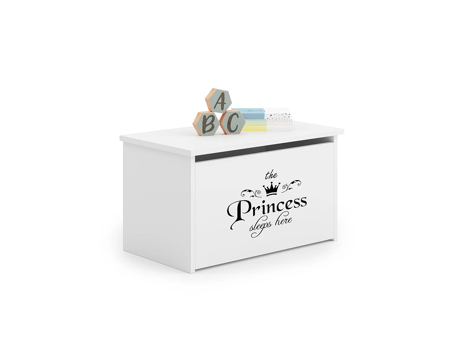 Coffre à jouets Daria avec graphismes pour enfants