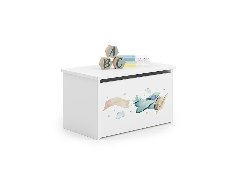 Coffre à jouets Daria avec graphismes pour enfants