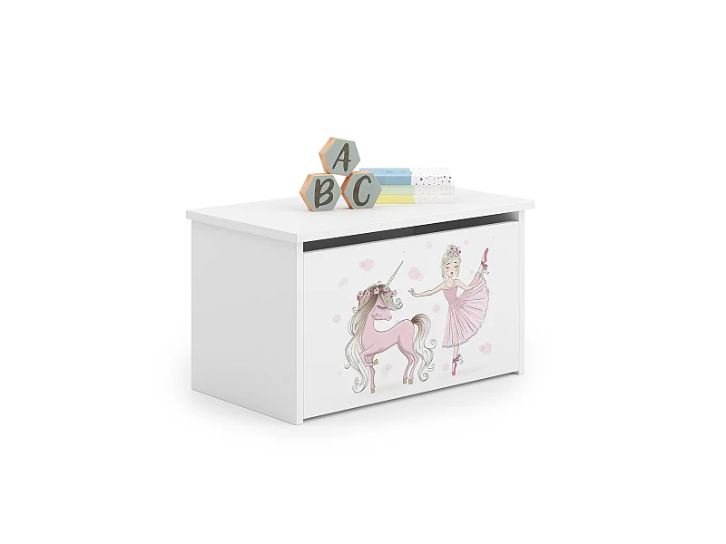 Coffre à jouets Daria avec graphismes pour enfants