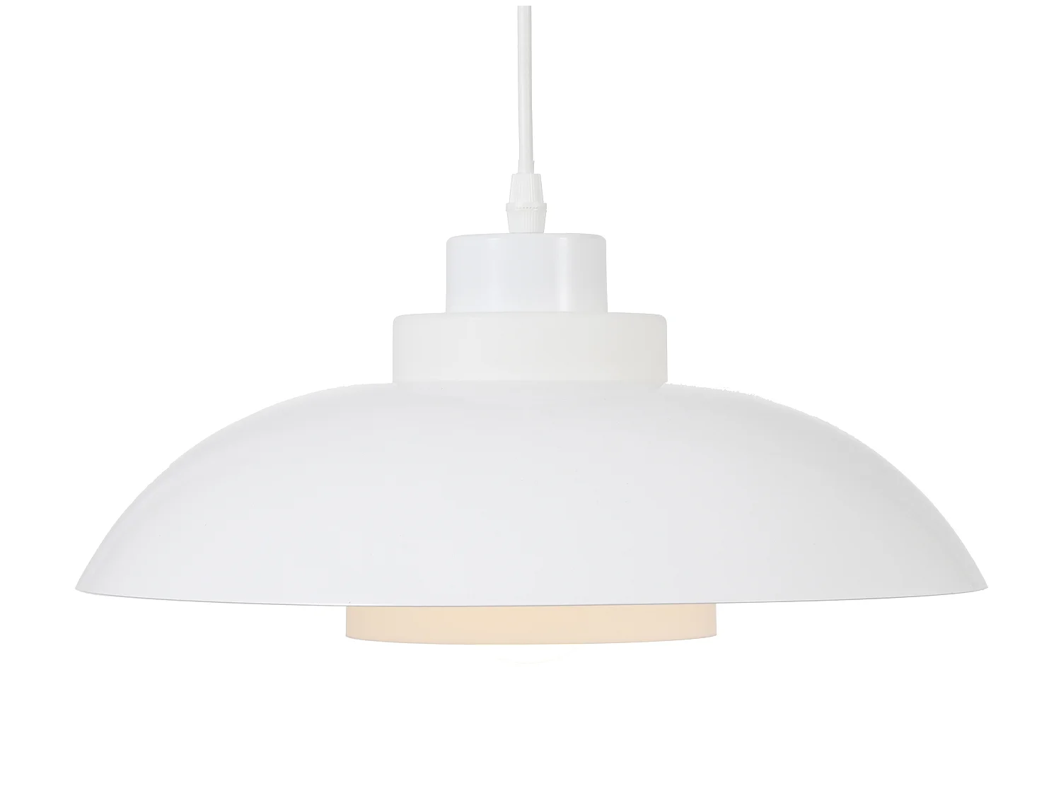 Suspension en métal  - D. 34 x H. 120 cm - Blanc - BRILIVA