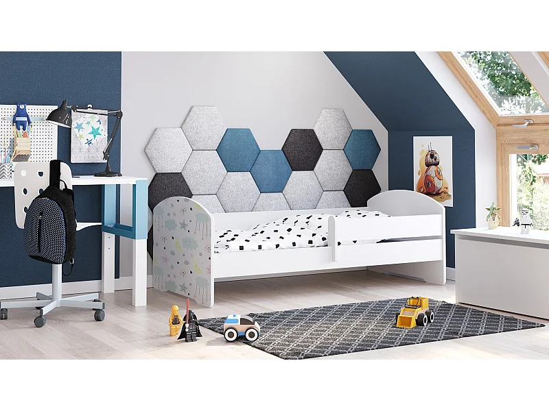 Cama de criança 160 x 80 colchão e estrado incluídos Kobi Luk Stars