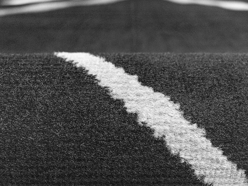 Teppich Design - 200 x 290 cm - Polypropylen - Schwarz, Grau & Weiß - LINIA