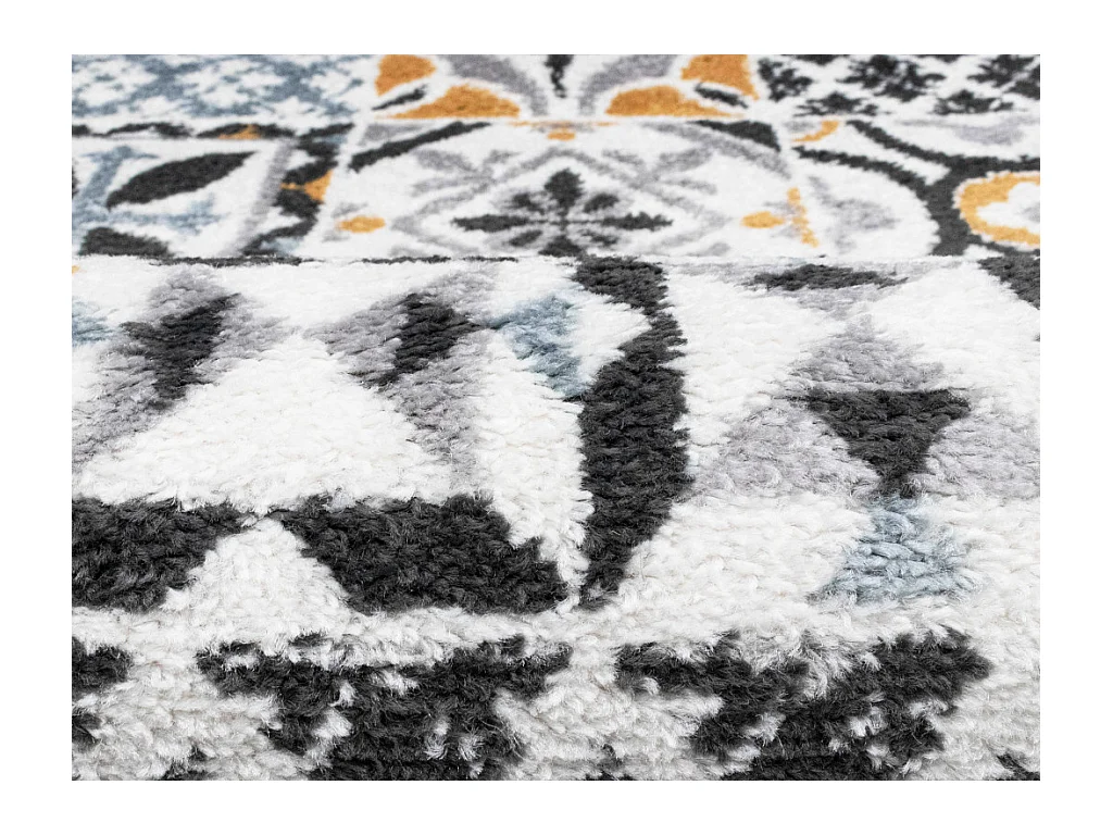 Tapijt met vloertegeleffect ORNICO - 160 x 230 cm - Meerkleurig