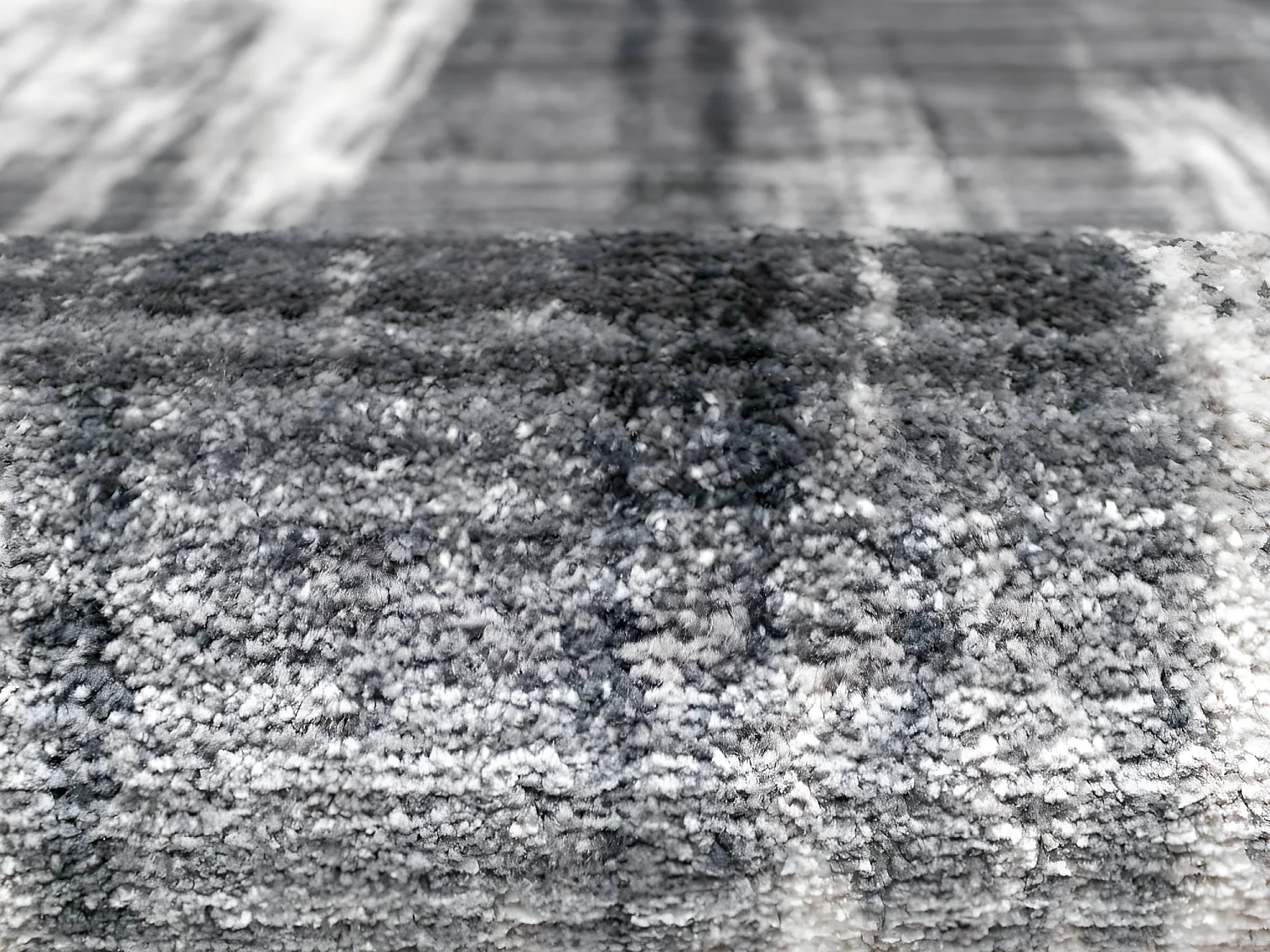 Tappeto effetto usurato 160 x 230 cm Grigio - BLURRY